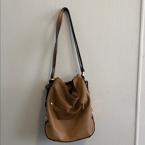 a new day Tan Shoulder Bag